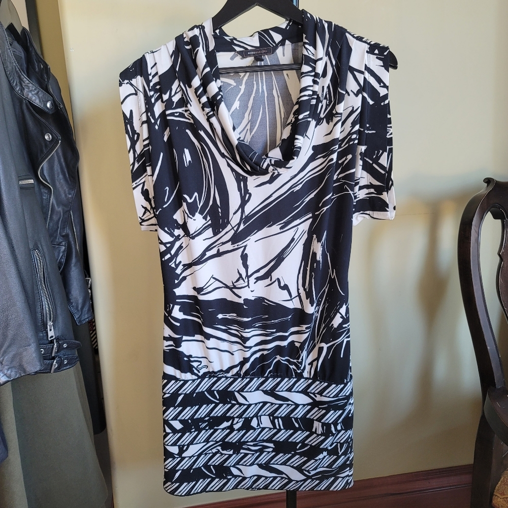 BCBGMaxAzria Cowl Neck Dress - size S